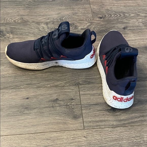 Adidas Men's Dark Blue Sneakers with Red Accents - Picture 2 of 9